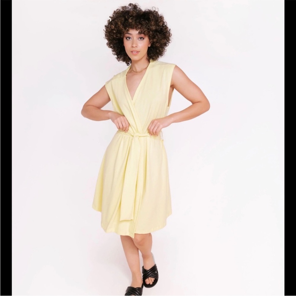 Smash + Tess Make Waves swim cover up in lemon meringue Yellow Size L / XL